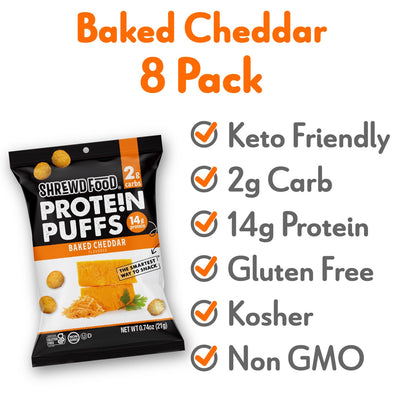 Baked Cheddar Protein Puffs