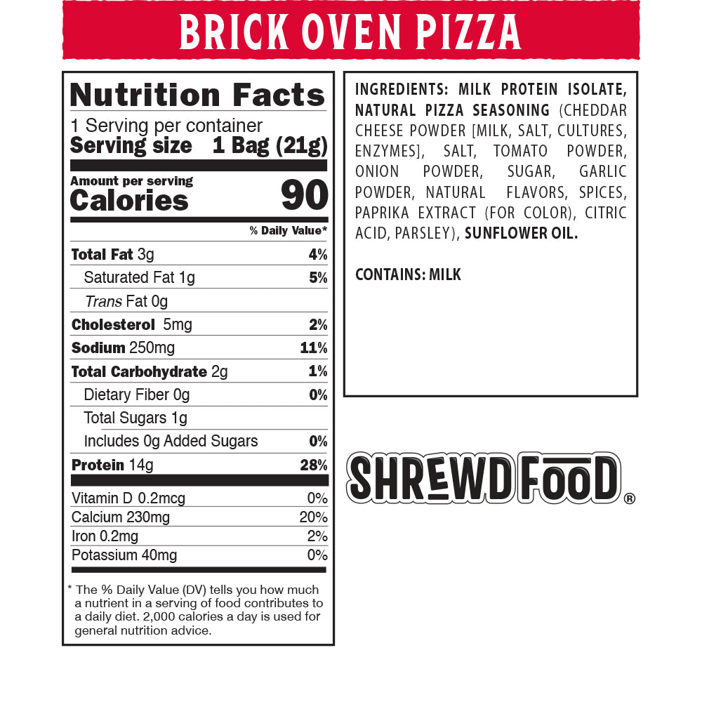 Brick Oven Pizza Protein Puffs
