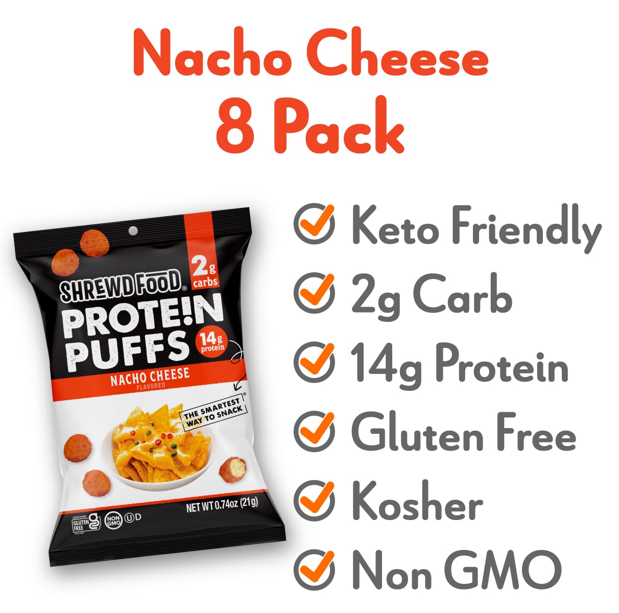Nacho Cheese Protein Puffs